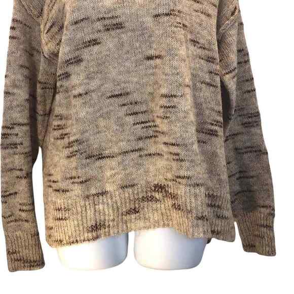 Max Studio Women’s Small Tan Brown Knit Sweater Crew Neck Long Sleeve Pullover - Picture 7 of 13